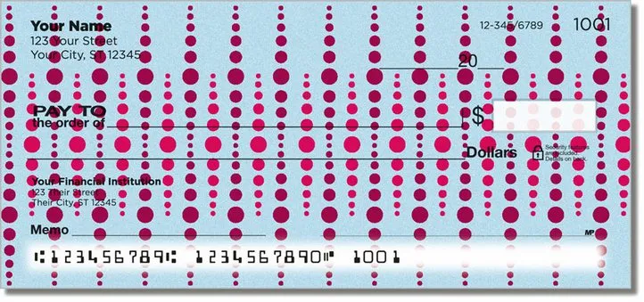 Dotted Line Personal Checks