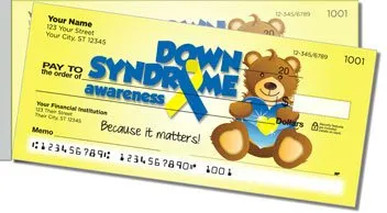 Down Syndrome Awareness Side Tear Checks