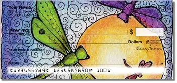 Dragonfly Art Personalized Checks