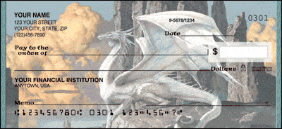 Dragons by Ciruelo Personal Checks