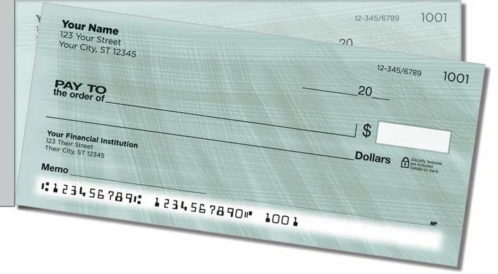 Earth Tone Side Tear Personal Checks