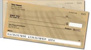 Earth Tone Side Tear Personalized Checks