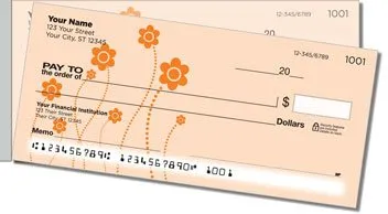 Easy-Going Flower Side Tear Design Checks
