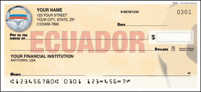 Ecuador World Soccer Personal Checks