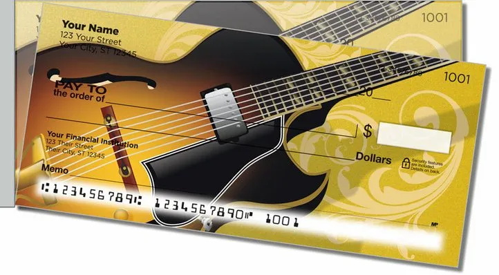Electric Guitar Side Tear Personal Checks