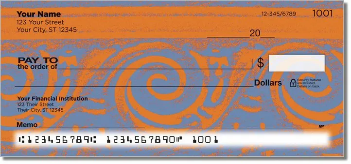 Elegant Scroll Personal Checks