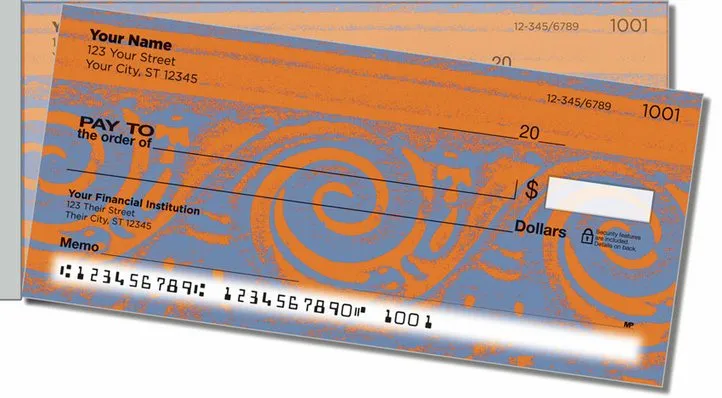 Elegant Scroll Side Tear Personal Checks