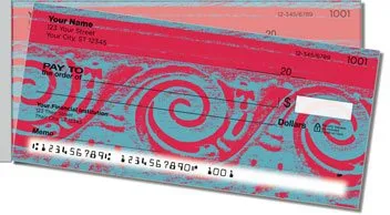 Elegant Scroll Side Tear Design Checks