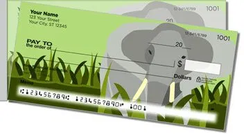 Elephant Side Tear Personalized Checks