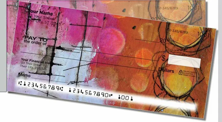 Encaustic Side Tear Personal Checks