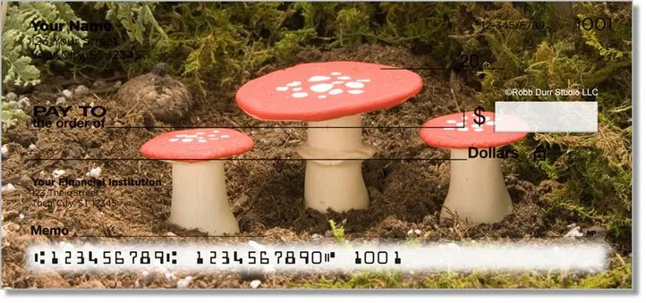 Enchanted Mushroom Personal Checks