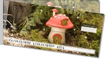 Enchanted Mushroom Side Tear Personalized Checks