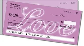 Encouraging Words Side Tear Personalized Checks