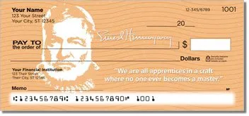 Ernest Hemingway Personalized Checks