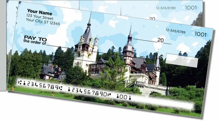 European Architecture Side Tear Personal Checks