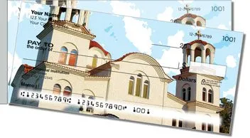European Architecture Side Tear Personalized Checks