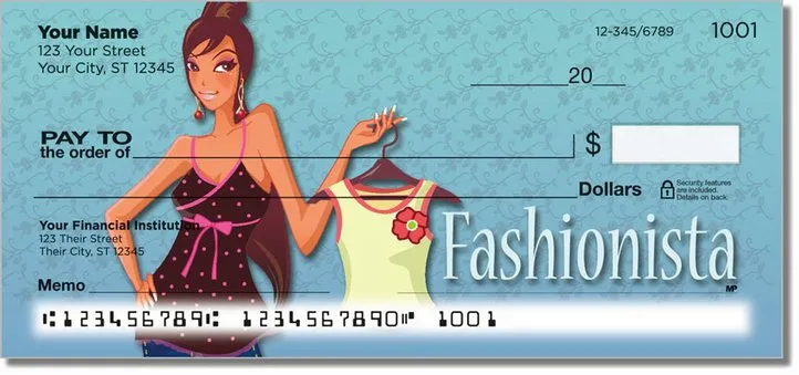 Fabulous Fashionista Personal Checks