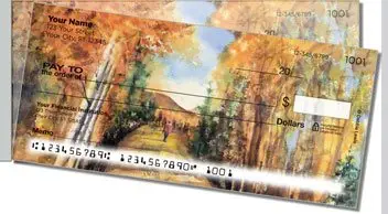 Fall Landscape Side Tear Checks