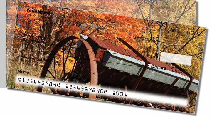 Fall in the Country Side Tear Personal Checks