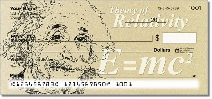 Famous Scientist Personal Checks