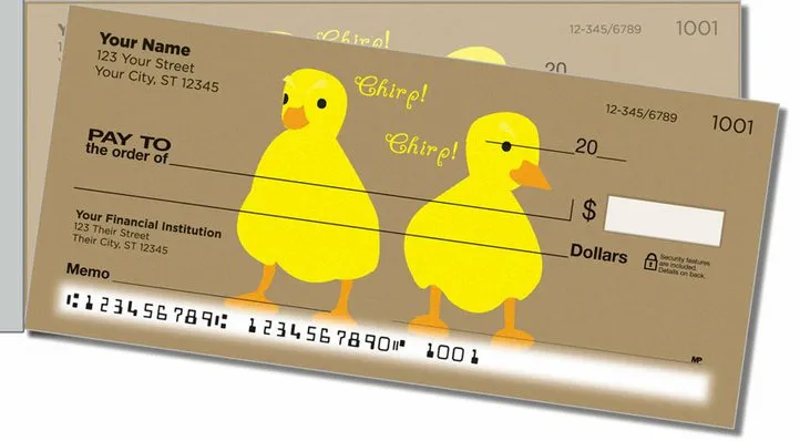 Farm Animal Side Tear Personal Checks