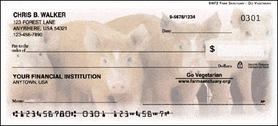 Farm Sanctuary Go Vegetarian Personal Checks