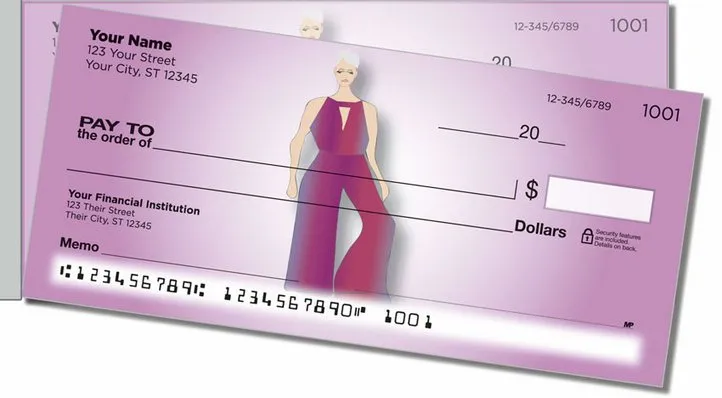 Fashion Model Side Tear Personal Checks