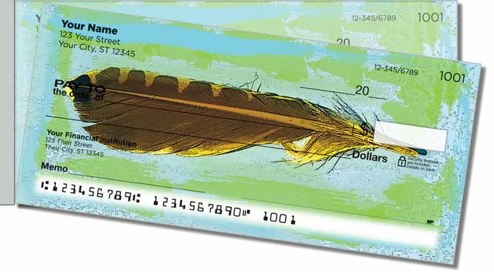 Feather Collection Side Tear Personal Checks