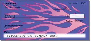 Flame Graphic Personalized Checks