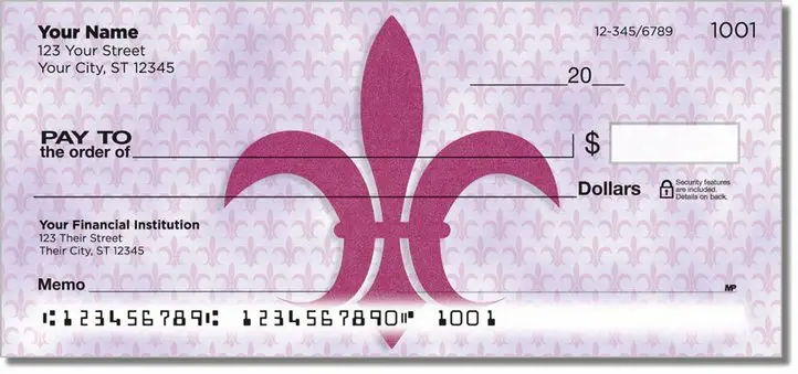 Fleur-de-lis Personal Checks