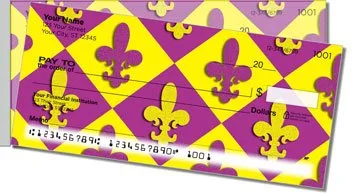 Fleur-de-lis Side Tear Design Checks