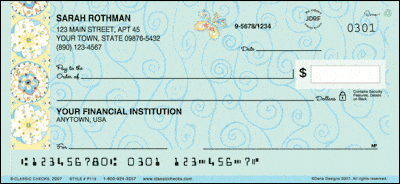 Floral Confection Personal Checks