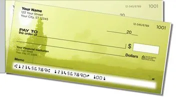 Foggy Day Side Tear Personalized Checks