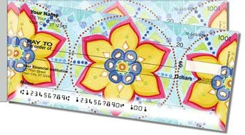 Folk Fantasy Side Tear Design Checks