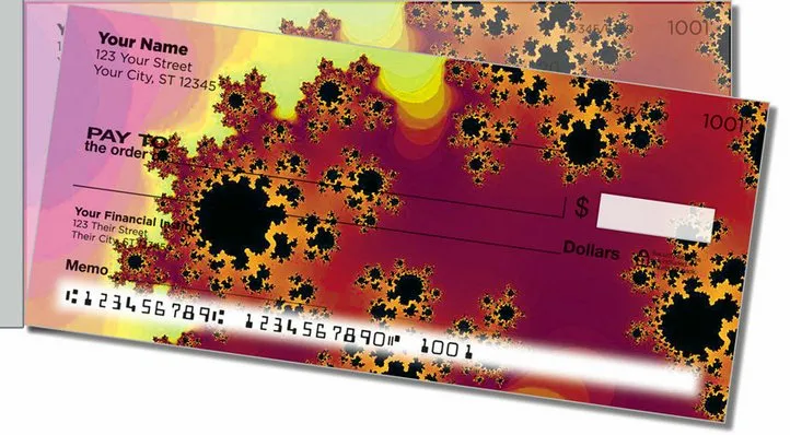 Fractal Side Tear Personal Checks