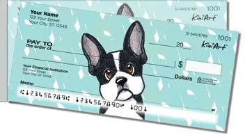 French Bulldog Side Tear Design Checks