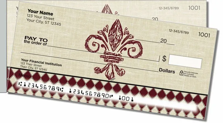 French Influence Side Tear Personal Checks