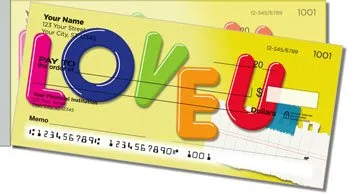 Fridge Note Side Tear Personalized Checks