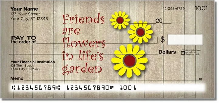 Friends Are Personal Checks