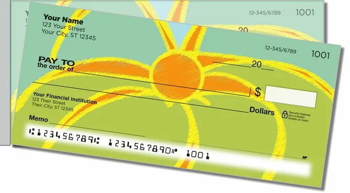 Fun Sun Side Tear Personal Checks