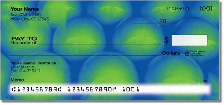 Funky Bubble Wrap Personal Checks