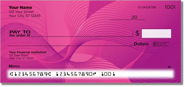 Funky Lines Personal Checks