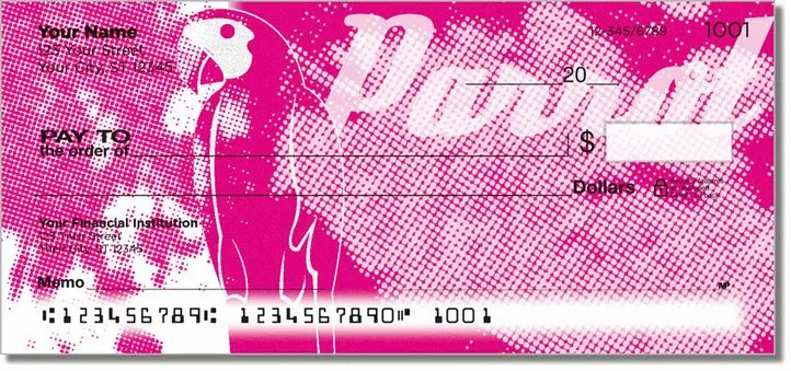 Funky Parrot Personal Checks
