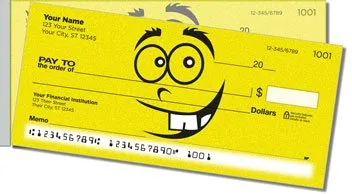 Funny Face Side Tear Design Checks