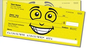 Funny Face Side Tear Personalized Checks
