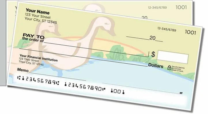 Geese Side Tear Personal Checks