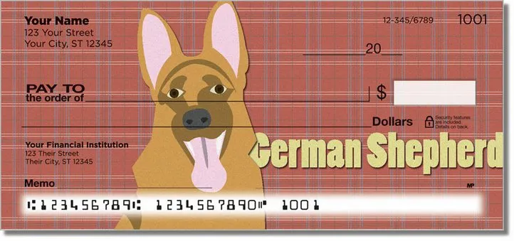 German Shepherd Personal Checks