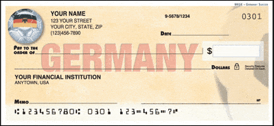 Germany World Soccer Personal Checks