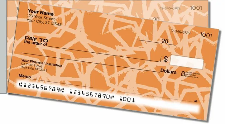 Giraffe Print Side Tear Personal Checks