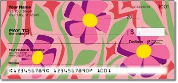 Girly Flower Design Checks